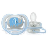 CHUPETA AVENT ULTRA AIR PHILIPS DE 6 A 18 MESES ELEFANTE AZUL CLARO