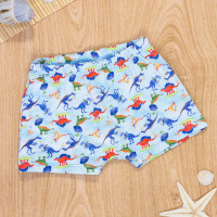 Sunga Boxer Infantil Dinossauro Azul Claro Conforto e Estilo na Água