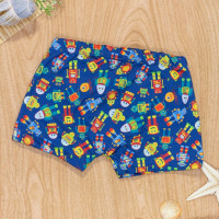 Sunga Boxer Azul Robôs Alegres para Meninos Proteção UV