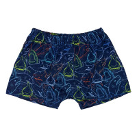 Sunga Boxer Infantil Tubarão Azul Marinho Conforto e Estilo
