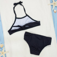 Biquini Infantil Preto Básico para Meninas Leve e Estiloso
