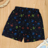 Shorts de Praia Proteção UV50+ Coqueiros Juvenil Preto