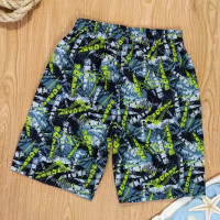 Bermuda Palavras Escritas com Bolso Preto Juvenil