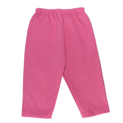 CALÇA BÁSICA EM MOLETOM PARA BEBÊ MENINA ROSE