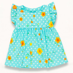 Vestido de Calor Estampado Cogumelos Para Bebês Até 12 meses