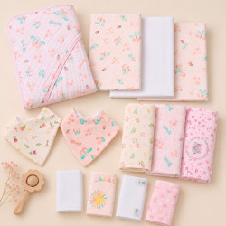 Kit Enxoval Bebê 13 Peças Estampa Jardim de Borboletas: O Presente que Toda Mamãe Sonha 