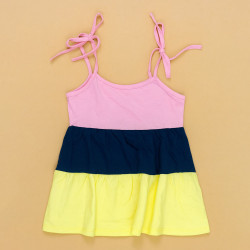 Vestido Infantil de Malha Alcinha Três Marias - Conforto e Frescor para o Dia a Dia