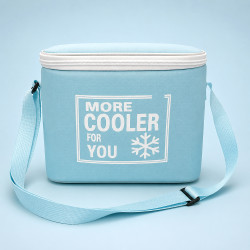 Bolsa Térmica Compacta Azul 5 Litros com Alça Ajustável Para Passeio e Dia a Dia