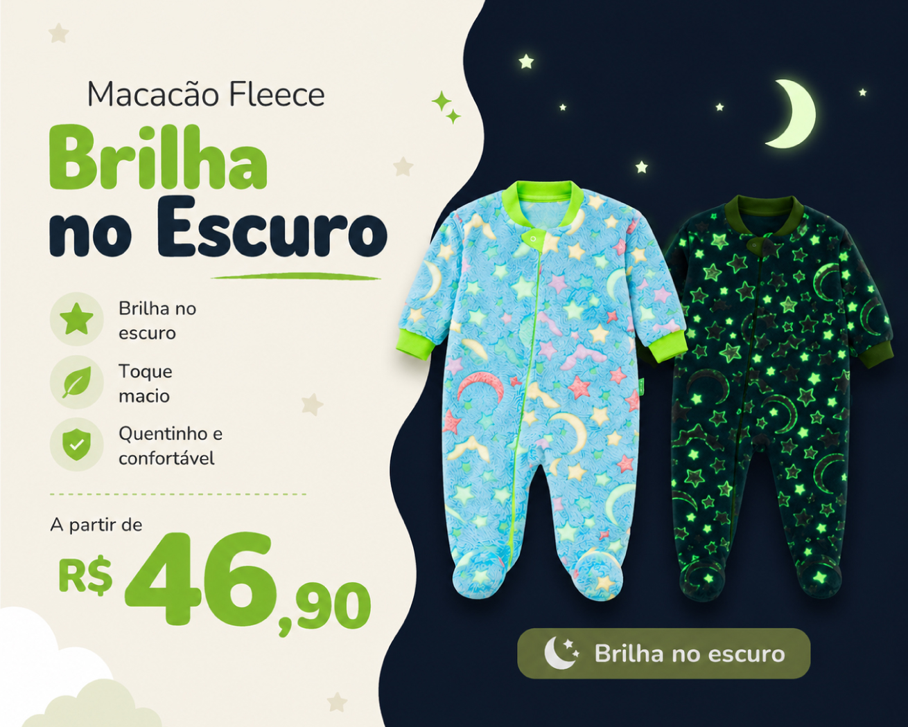 Macacao Brilha Escuro